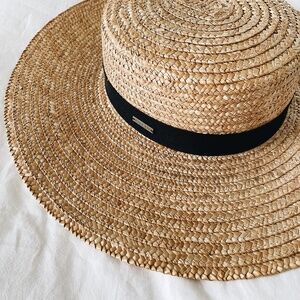 GIGI PIP Straw Boater Hat